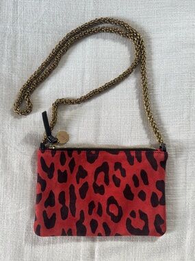 Clare V. Suede Crossbody Clutch Bag